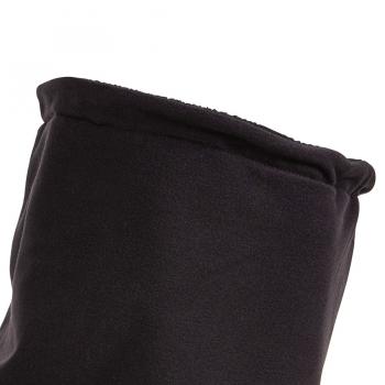 MENS SCRIPT FLEECE NECK WARMER - BLACK