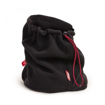MENS SCRIPT FLEECE NECK WARMER - BLACK