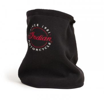 MENS SCRIPT FLEECE NECK WARMER - BLACK