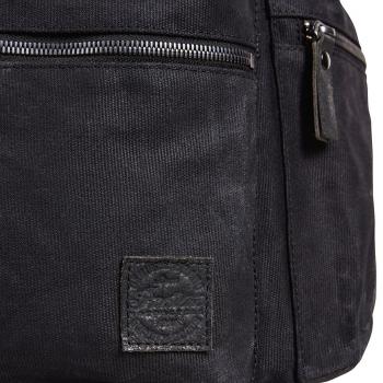 WAXED CANVAS BACKPACK - BLACK