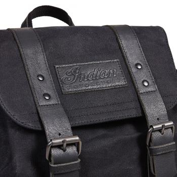 WAXED CANVAS BACKPACK - BLACK