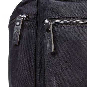 WAXED CANVAS BACKPACK - BLACK