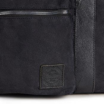 Preview: WAXED CANVAS DUFFLE BAG - BLACK
