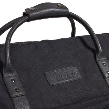 Preview: WAXED CANVAS DUFFLE BAG - BLACK