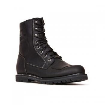 Preview: WOMENS SHORT LACED BOOTS - BLACK