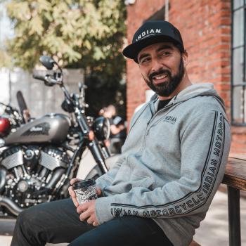 Preview: MENS SLEEVE PRINT HOODIE - GRAY