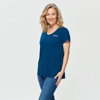WOMENS DIAMANTE BIKE T-SHIRT - TEAL