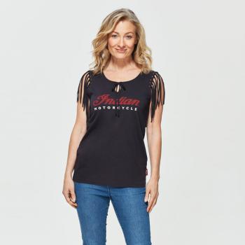 Preview: WOMENS FRINGED TANK TOP - BLACK