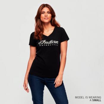 Preview: WOMENS SCRIPT LOGO T-SHIRT - BLACK