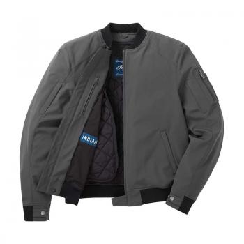 MENS DETROIT BOMBER JACKET - GRAY