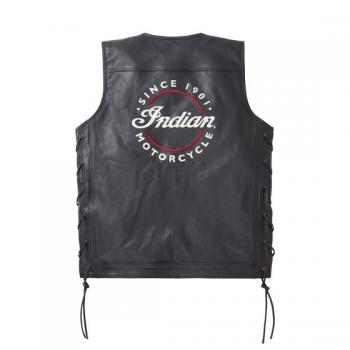 MENS WESTERN VEST - BLACK