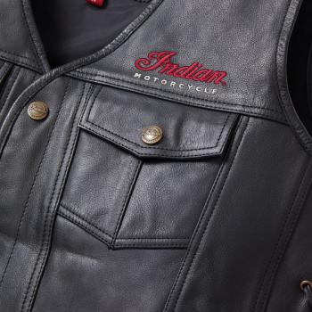 MENS WESTERN VEST - BLACK