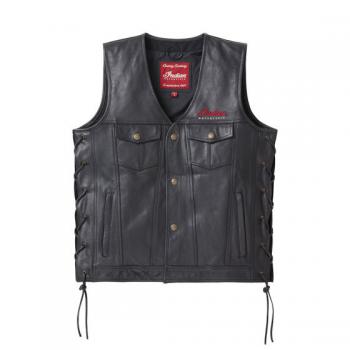 MENS WESTERN VEST - BLACK