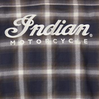 MENS HERRINGBONE SHIRT - NAVY