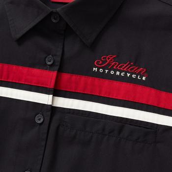 Preview: WOMENS SCRIPT SHOP SHIRT - BLACK