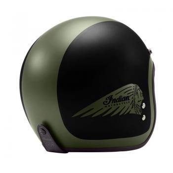 Preview: OPEN FACE HELMET - MATTE BLACK GREEN