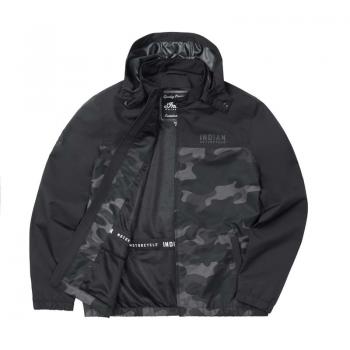 Preview: MENS CASUAL CAMO JACKET - BLACK Preview: MENS CASUAL CAMO JACKET - BLACK