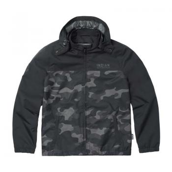 MENS CASUAL CAMO JACKET - BLACK