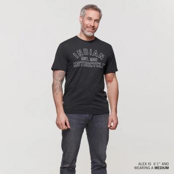 MENS EST.1901 MARL TEE - BLACK