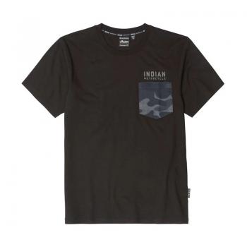 MENS CAMO POCKET TEE - BLACK