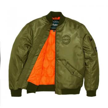 Preview: MENS ROCKFORD BOMBER JACKET - GREEN