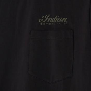 MENS POCKET ORIGINAL HEADDRESS T-SHIRT - BLACK