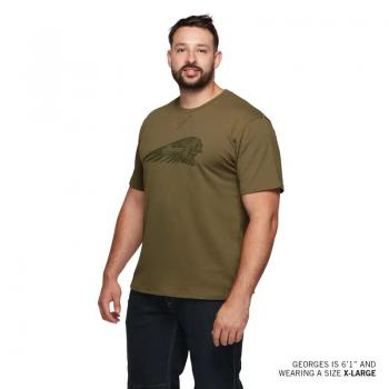 MENS TONAL HEADDRESS T-SHIRT - GREEN