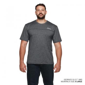 MENS ATHLETE SCRIPT T-SHIRT - GRAY
