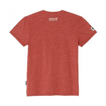 MENS STRIPE PATCH PRINT T-SHIRT - RED