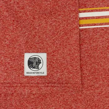 MENS STRIPE PATCH PRINT T-SHIRT - RED