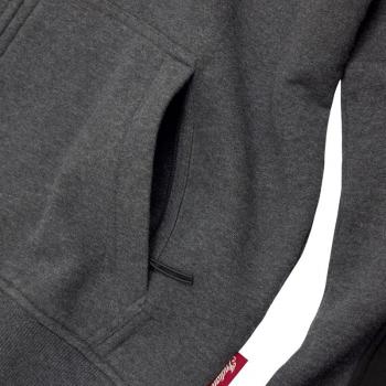 MENS COLORBLOCK SCRIPT HOODIE - GRAY