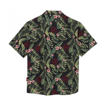 MENS TROPICAL PRINT SHIRT - GREEN