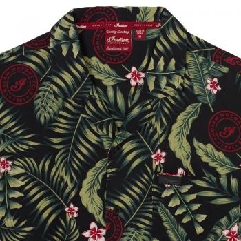MENS TROPICAL PRINT SHIRT - GREEN