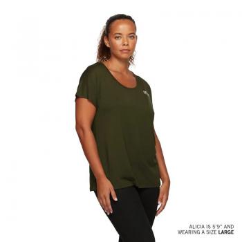 WOMENS I SCRIPT LOGO T-SHIRT - GREEN
