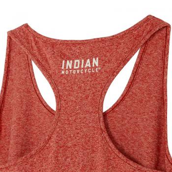 WOMENS STRIPE PATCH PRINT TANK - RED