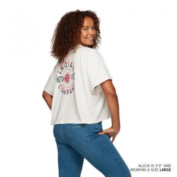 WOMENS CROPPED LEGENDARY POCKET T-SHIRT - WHITE