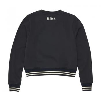 WOMENS CROPPED RETRO TOP - NAVY