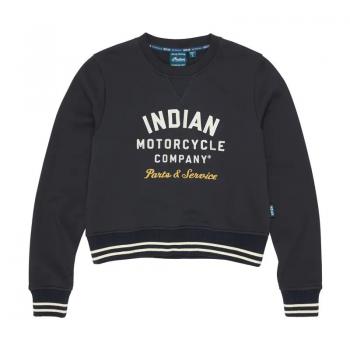 WOMENS CROPPED RETRO TOP - NAVY