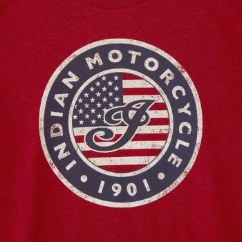 Preview: MENS USA FLAG LOGO T-SHIRT - RED