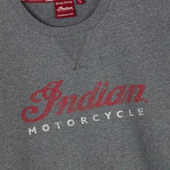 MENS 2 COLOR SCRIPT LONGSLEEVE T-SHIRT - GRAY