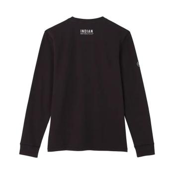 Preview: MENS CHAINSTITCH EMBROIDERY LONGSLEEVE T-SHIRT - BLACK