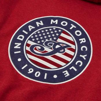 Preview: MENS USA FLAG HOODIE - RED