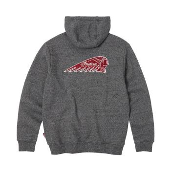 Preview: MENS LOGO HEADDRESS HOODIE - GRAY