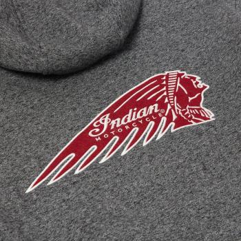 Preview: MENS LOGO HEADDRESS HOODIE - GRAY