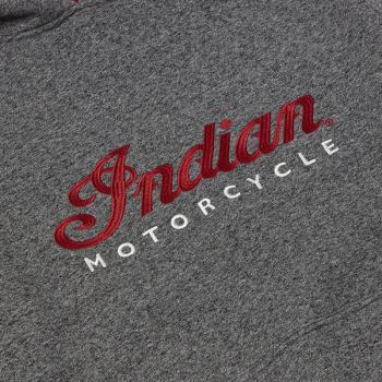 Preview: MENS LOGO HEADDRESS HOODIE - GRAY