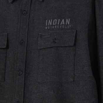 Preview: MENS FLANNEL TWILL SHIRT - GRAY