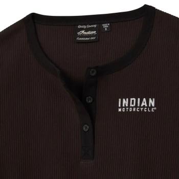 Preview: WOMENS I SCRIPT ICON HENLEY LONGSLEEVE T-SHIRT - BLACK