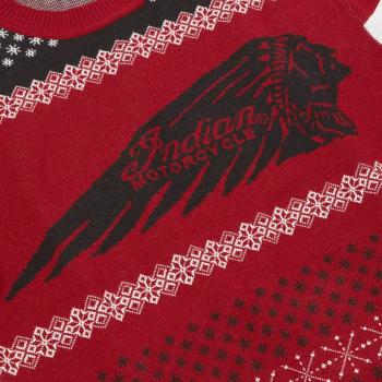 Preview: UNISEX HEADDRESS HOLIDAY SWEATER - RED Preview: UNISEX HEADDRESS HOLIDAY SWEATER - RED