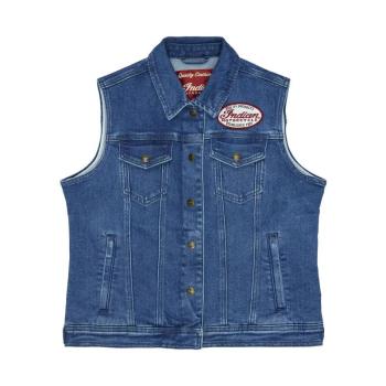 WOMENS PORTLAND DENIM VEST - BLUE