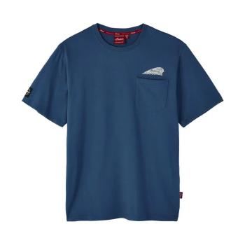 MENS MOTOR OILS POCKET T-SHIRT - BLUE